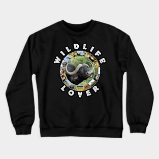 Wildlife Lover Buffalo Grass Crewneck Sweatshirt